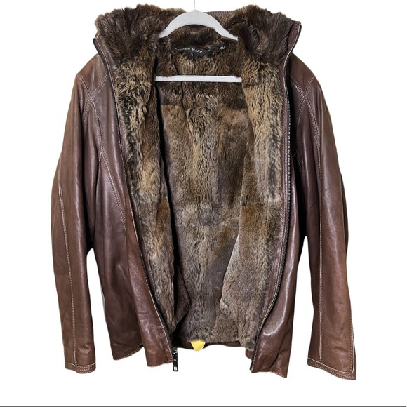Andrew Marc Other - SOLD ! VTG ANDREW MARC Genuine Leather Rabbit Fur Thermolite Jacket